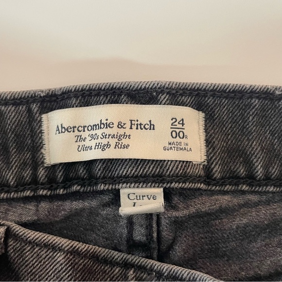 Abercrombie & Fitch l Curve Love 90s Ultra High Rise Straight Jeans 20945 - Picture 10 of 15